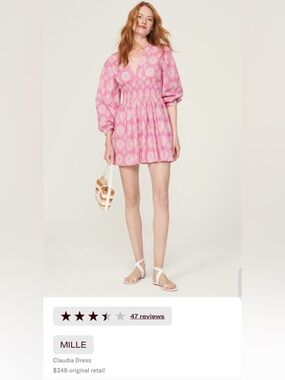 Millie’s Pink Floral Romper